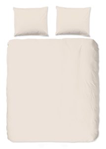 Good Morning Dekbedovertrek "uni dessin" - Zand - (240x200/220 cm) - Katoen