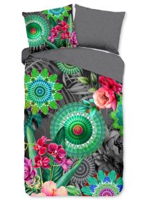 HIP Dekbedovertrek "mandala's en bloemen" - Multi - (200x200/220 cm) - Katoen Satijn