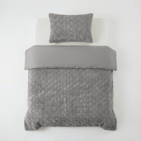 Sleeptime Faux Fur Syon Grijs 140 x 200/220 cm