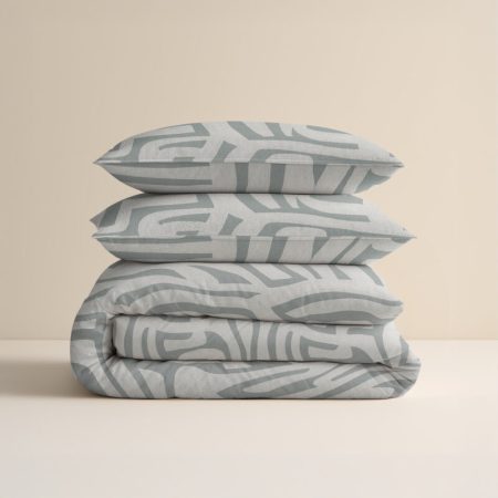 Sleeptime Flanel Danis Groen/Grijs 240 x 200/220 cm