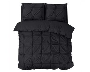 Sleeptime Punch Pintuck Zwart 140 x 200/220 cm