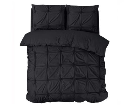 Sleeptime Punch Pintuck Zwart 200 x 200/220 cm