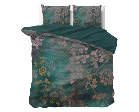 Sleeptime Raddison Flower Groen 240 x 200/220 cm