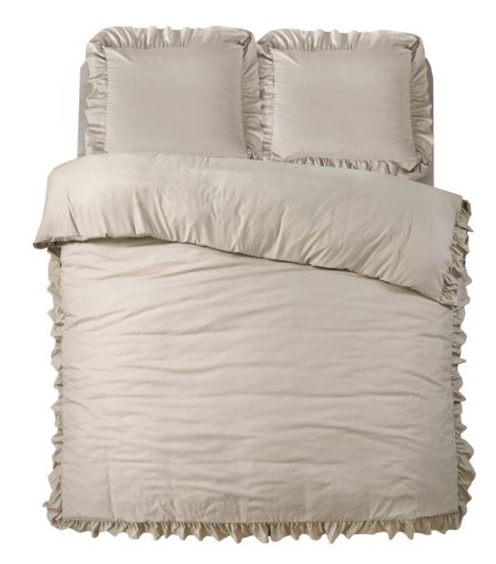 Sleeptime Ruffles Taupe 140 x 200/220 cm