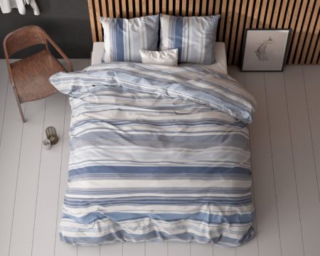 Sleeptime Stripy Blauw 140 x 200/220 cm