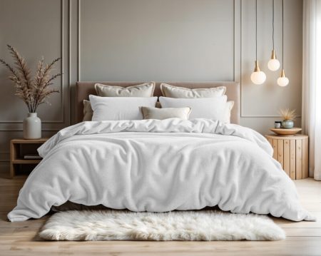 Sleeptime Teddy Katoen Wit 240 x 200/220 cm