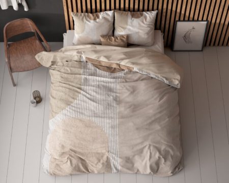 Sleeptime Teddy Print Crème 200 x 200/220 cm