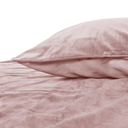 Sleeptime Velvet Piping Soft Pink 200 x 220 cm