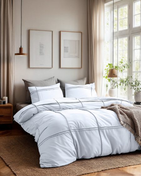 Sleeptime Washed Tufted Wit 140 x 200/220 cm