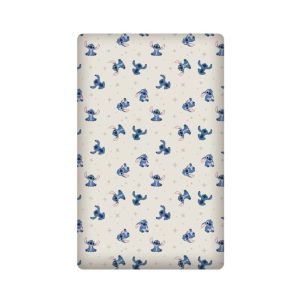 Stitch hoeslaken-Eenpersoons - 90 x 200 cm - Katoen