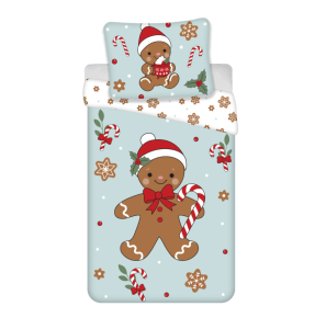 Gingerbread Man blauw - 140 x 200 cm - Katoen - pre order