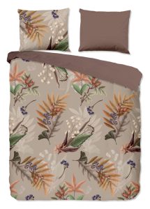 Good Morning Dekbedovertrek "bladeren" - Multi - (240x200/220 cm) - Katoen
