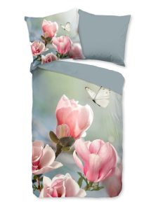 Good Morning Dekbedovertrek "bloemen" - Multi - (200x200 cm) - Katoen