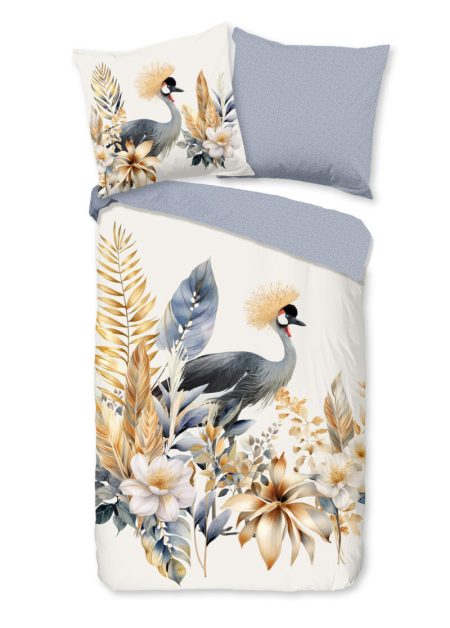 Good Morning Dekbedovertrek "bloemen en vogels" - Multi - (200x200 cm) - Katoen