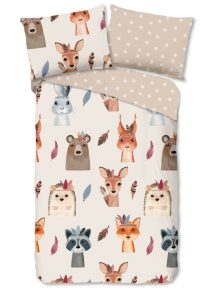 Good Morning Dekbedovertrek "dieren" - Multi - (140x200 cm) - Katoen