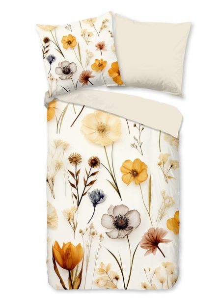 Good Morning Dekbedovertrek "rustige bloemen" - Multi - (155x220 cm) - Katoen