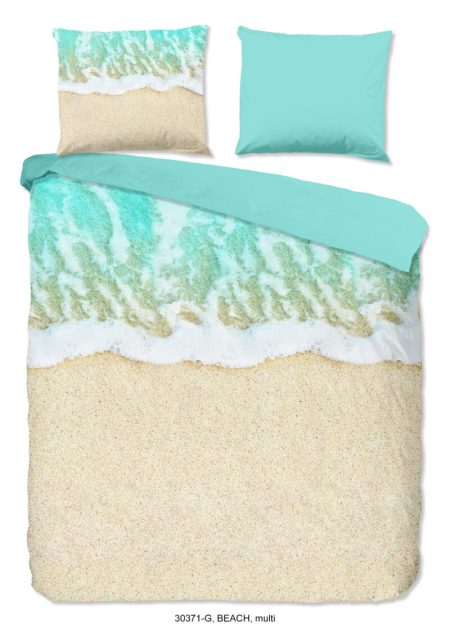 Good Morning Dekbedovertrek "zee/ strand" - Multi - (240x200/220 cm) - Katoen