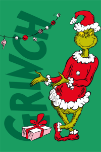 Grinch fleece blanket present 100 x 150 cm - pre order