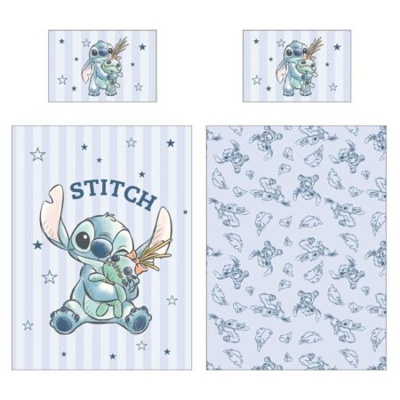 Lilo and Stitch Peuterdekbedovertrek lightblue - 100 x 140 cm - Katoen - pre order