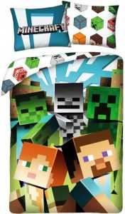 Minecraft Dekbedovertrek Faces - 140 x 200 cm - Katoen