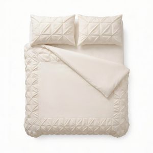 Sleeptime Border Pintuck Beige 240 x 200/220 cm