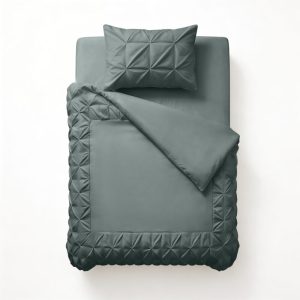 Sleeptime Border Pintuck Groen 140 x 200/220 cm