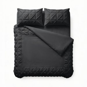 Sleeptime Border Pintuck Zwart 200 x 200/220 cm