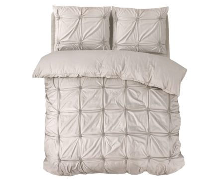 Sleeptime Punch pintuck Taupe 140 x 200/220 cm