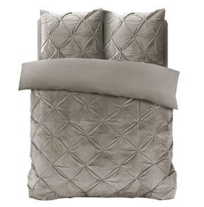 Sleeptime Velvet Pintuck Zand 240 x 200/220 cm