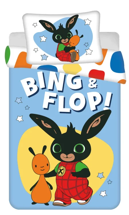 Sula en Flop peuterdekbedovertrek - 100 x 135 cm blauw