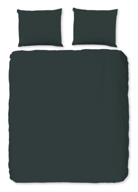 Good Morning Dekbedovertrek "Uni" - Groen - (200x220 cm) - 100% Katoen