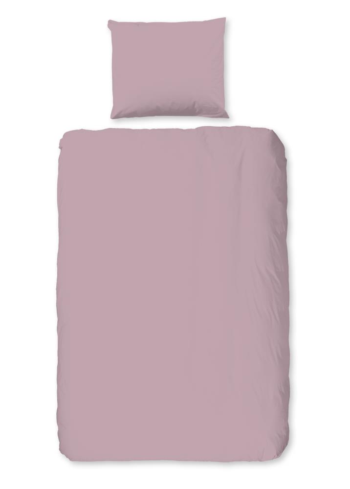 Good Morning Dekbedovertrek "Uni" - Roze - (135x200 cm) - 100% Katoen - Afbeelding 2