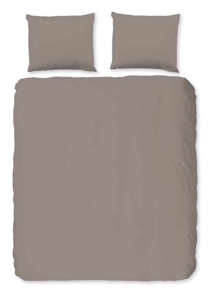 HIP Dekbedovertrek "Uni" - Off-Wit - (140x220 cm) - 100% Katoen