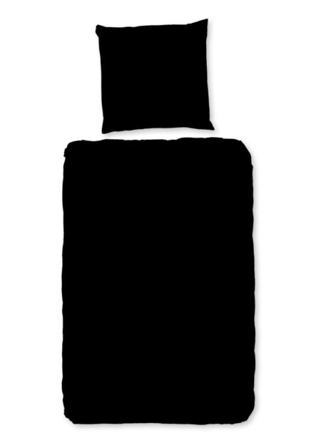 Pure Dekbedovertrek "Uni" - Zwart - (155x220 cm) - 100% Polyester