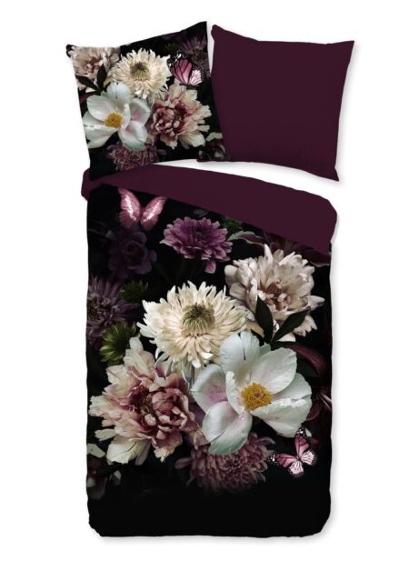 Pure Dekbedovertrek "Marleen" - Rood - (155x220 cm) - 100% Polyester