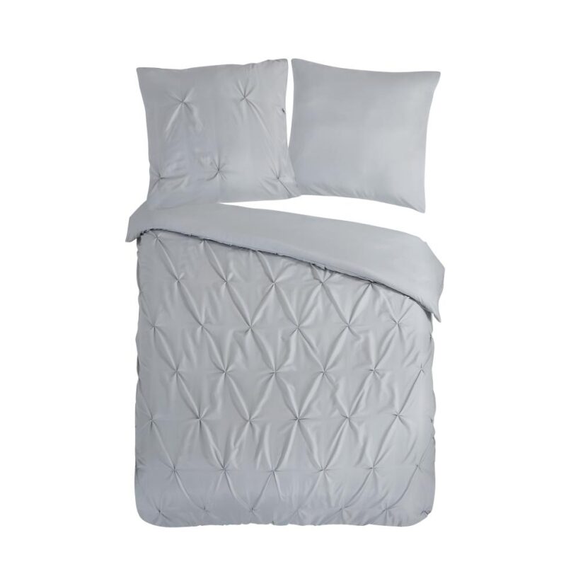 Pure Dekbedovertrek "Elegance" - Grijs - (155x220 cm) - 100% Polyester