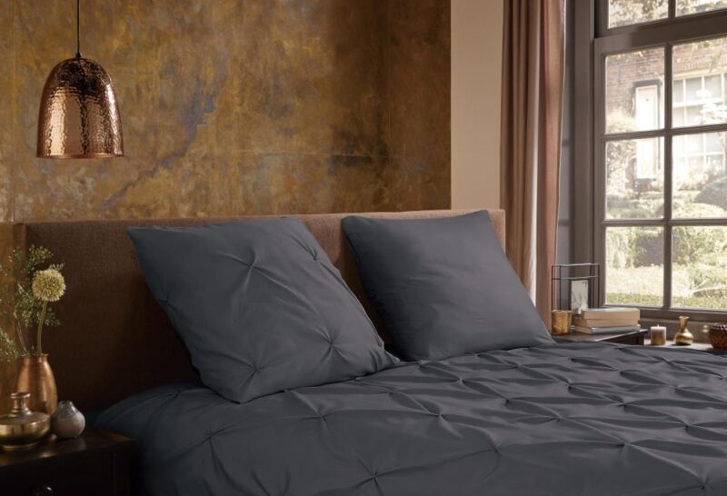 Pure Dekbedovertrek "Elegance" - Grijs - (155x220 cm) - 100% Polyester - Afbeelding 4