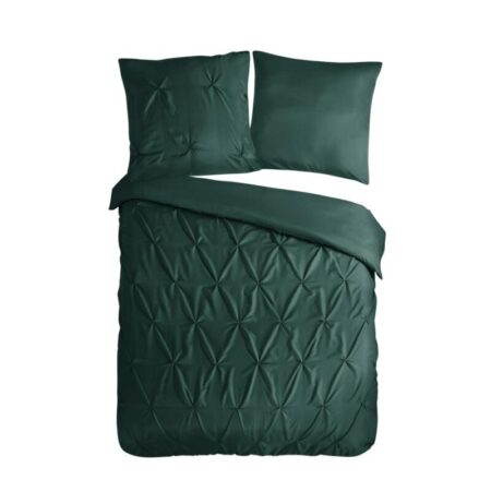 Pure Dekbedovertrek "Elegance" - Groen - (155x220 cm) - 100% Polyester