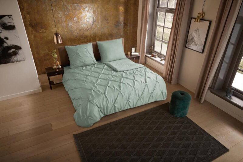 Pure Dekbedovertrek "Elegance" - Groen - (155x220 cm) - 100% Polyester - Afbeelding 3