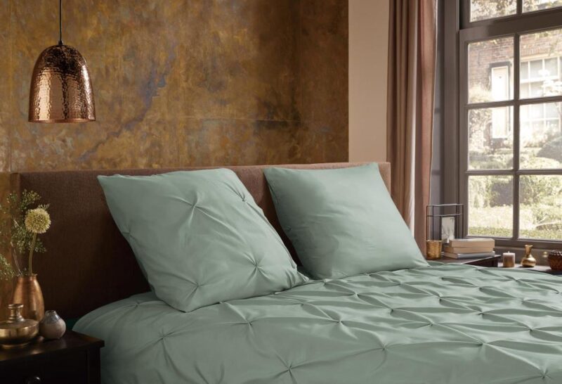 Pure Dekbedovertrek "Elegance" - Groen - (155x220 cm) - 100% Polyester - Afbeelding 4
