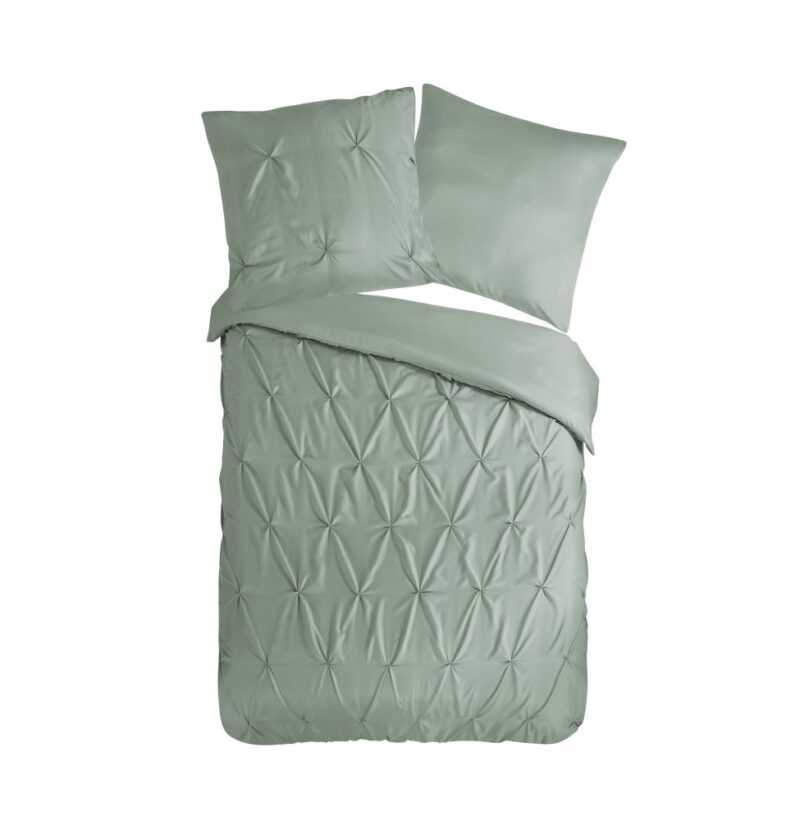 Pure Dekbedovertrek "Elegance" - Groen - (140x220 cm) - 100% Polyester
