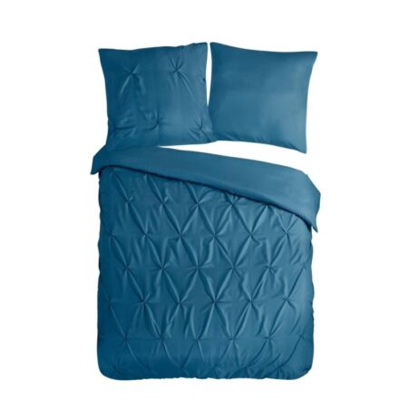 Pure Dekbedovertrek "Elegance" - Blauw - (200x200 cm) - 100% Polyester