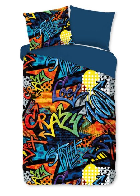 Pure Kinderdekbedovertrek "Jeff" - Multi - (140x220 cm) - 100% Polyester