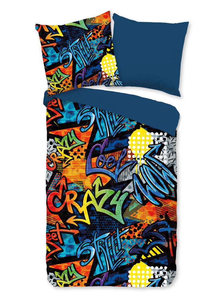 Pure Kinderdekbedovertrek "Jeff" - Multi - (135x200 cm) - 100% Polyester