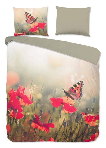 Good Morning Dekbedovertrek "Poppies" - Multi - (200x220 cm) - 100% Katoen