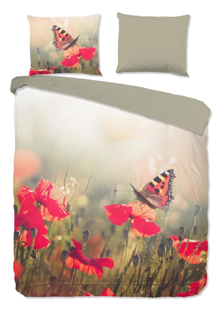 Good Morning Dekbedovertrek "Poppies" - Multi - (240x220 cm) - 100% Katoen