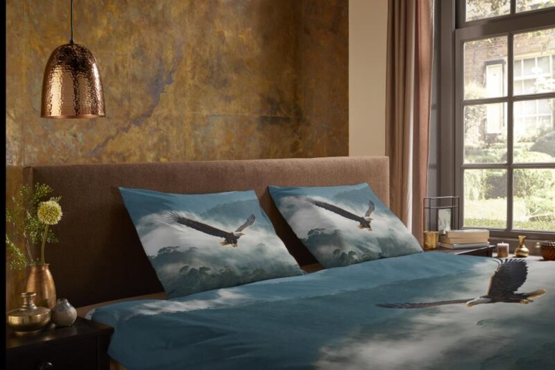 Pure Dekbedovertrek "Eagle" - Blauw - (155x220 cm) - 100% Polyester - Afbeelding 4