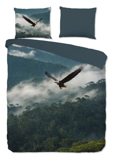 Pure Dekbedovertrek "Eagle" - Blauw - (240x220 cm) - 100% Polyester