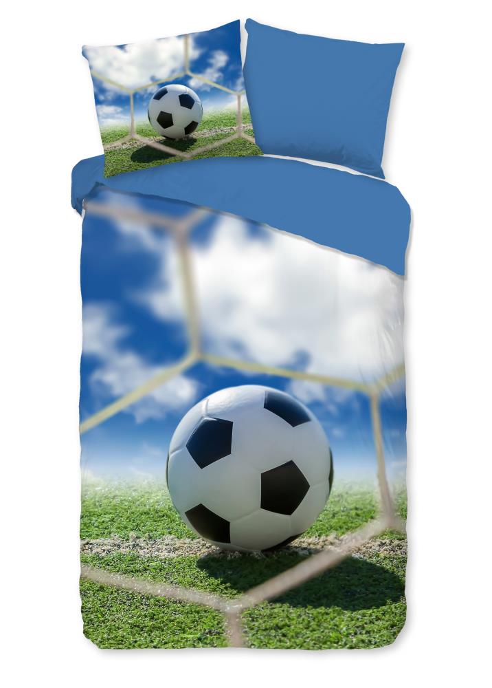 Good Morning Kinderdekbedovertrek "Maurits" - Blauw - (140x220 cm) - 100% Katoen
