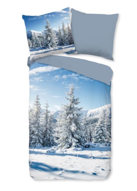 Good Morning Dekbedovertrek "Albert" - Blauw - (200x200 cm) - 100% Katoen